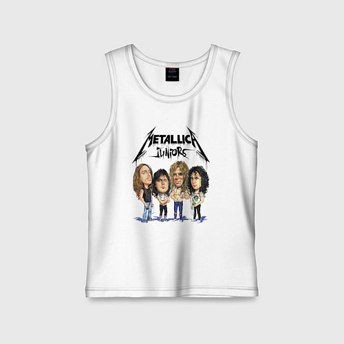 Детская майка Metallica juniors - cartoon / Белый – фото 1