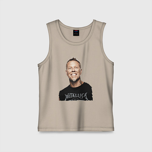 Детская майка James Alan Hetfield - Metallica leader / Миндальный – фото 1