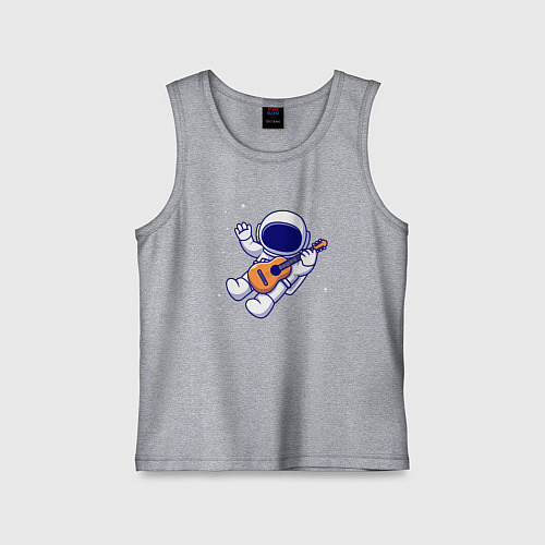 Детская майка Космический гитарист / Меланж – фото 1