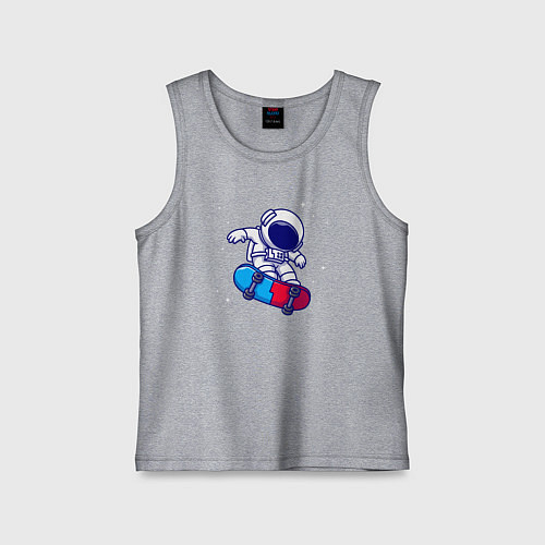 Детская майка Space skate / Меланж – фото 1