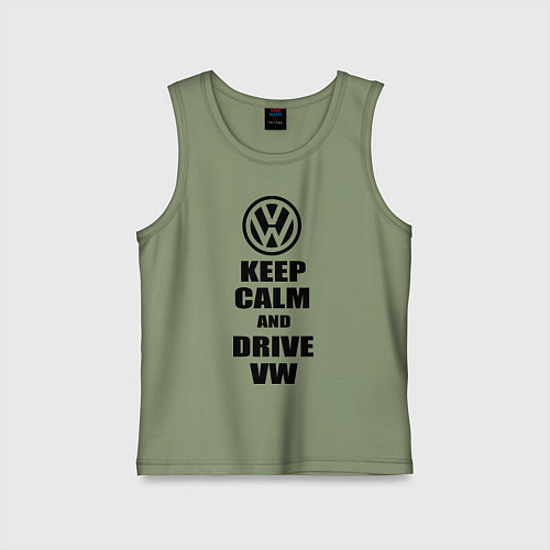 Детская майка Keep Calm & Drive VW / Авокадо – фото 1