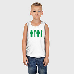 Майка детская хлопок Скин Майнкрафт, цвет: белый — фото 2