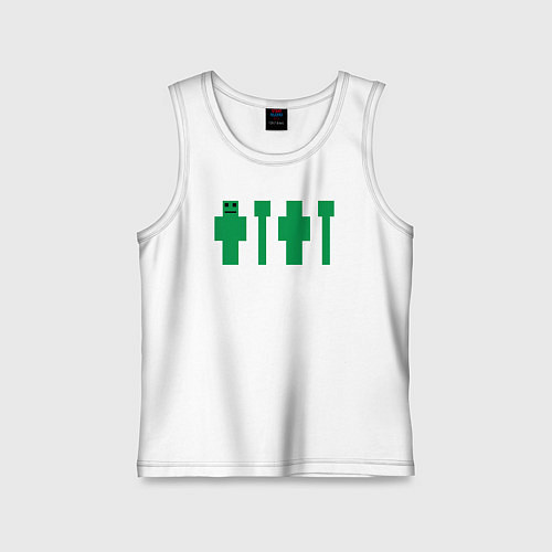 Детская майка Скин Майнкрафт / Белый – фото 1