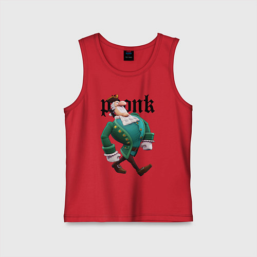 Детская майка Остров сокровищ - Ливси идет под фонк / Красный – фото 1