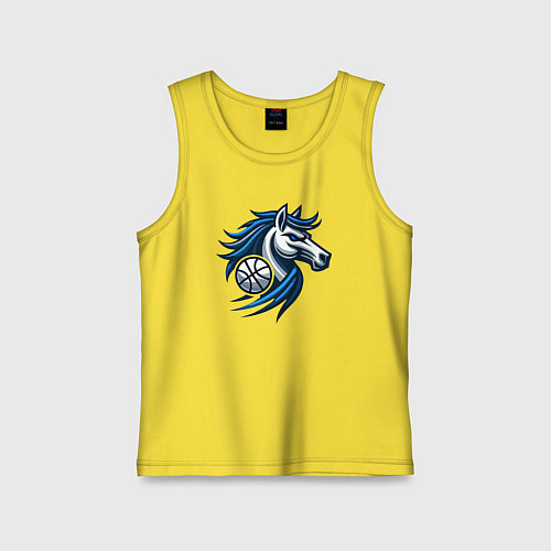 Детская майка Mavericks horse / Желтый – фото 1