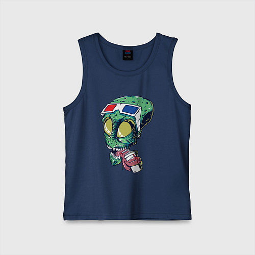 Детская майка Пришелец в кино / Тёмно-синий – фото 1