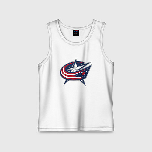 Детская майка Columbus blue jackets - hockey team - emblem / Белый – фото 1