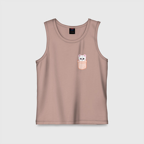 Детская майка Jiniret in pocket / Пыльно-розовый – фото 1