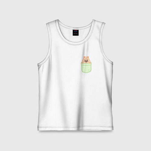 Детская майка Han quokka in pocket / Белый – фото 1