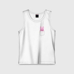 Майка детская хлопок Dwaekki in pocket, цвет: белый