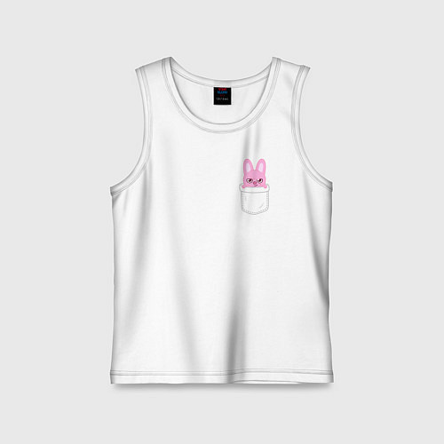 Детская майка Dwaekki in pocket / Белый – фото 1