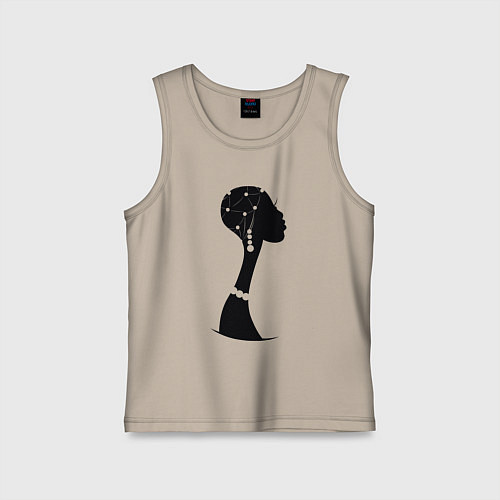 Детская майка Woman Africa / Миндальный – фото 1