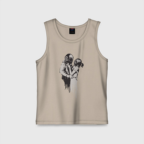 Детская майка Подводная любовь / Миндальный – фото 1