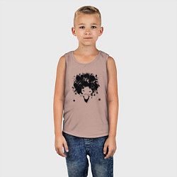 Майка детская хлопок Девочка весна, цвет: пыльно-розовый — фото 2