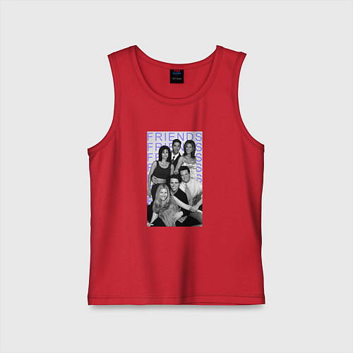 Детская майка Сериал Друзья / Красный – фото 1