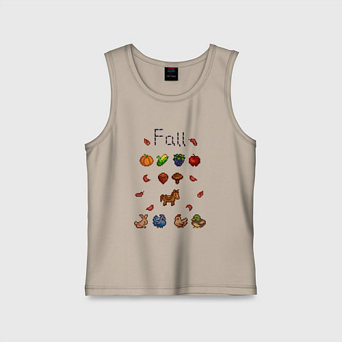Детская майка Stardew Valley fall / Миндальный – фото 1