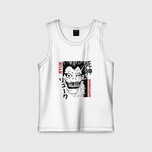 Детская майка Тетрадь смерти Ryuk Shinigami / Белый – фото 1