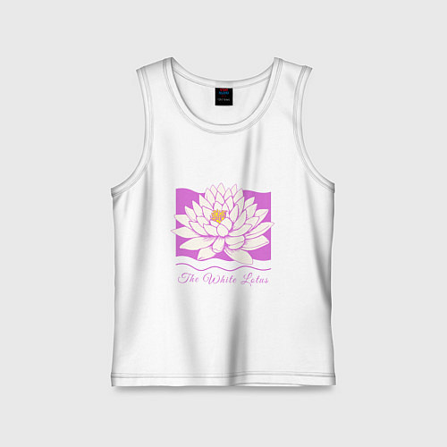 Детская майка The white lotus / Белый – фото 1