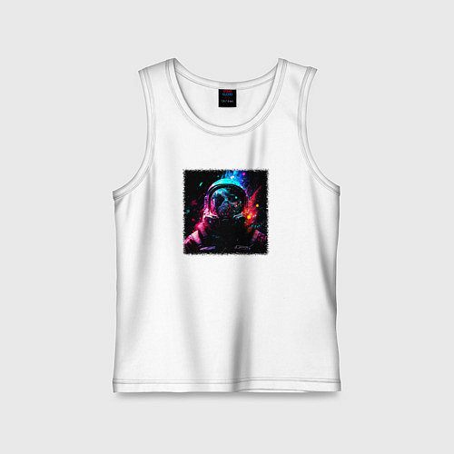 Детская майка Пылающий космонавт / Белый – фото 1