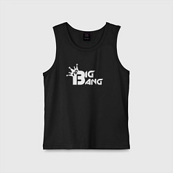 Майка детская хлопок Bigbang top, цвет: черный