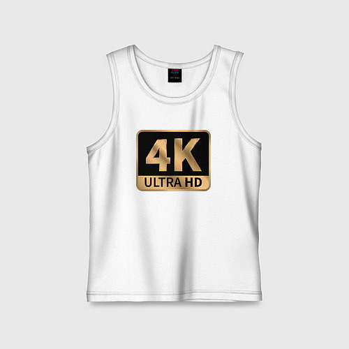Детская майка 4K Ultra высокое качество / Белый – фото 1