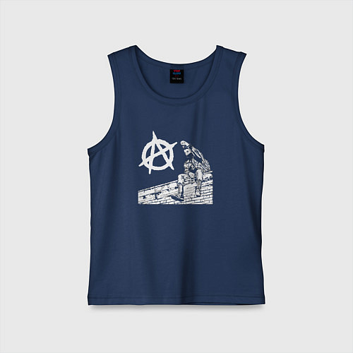 Детская майка Street anarchy / Тёмно-синий – фото 1