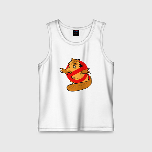 Детская майка Сплав без бобра / Белый – фото 1