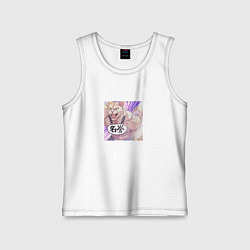 Майка детская хлопок Протеиновый кот, цвет: белый