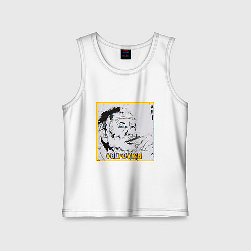 Детская майка Volfovich Art Black coin / Белый – фото 1