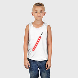 Майка детская хлопок Меч ситха звёздные войны, цвет: белый — фото 2