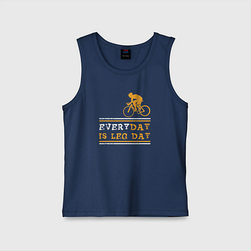 Детская майка День ног каждый день / Тёмно-синий – фото 1