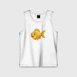 Детская майка Милая желтая рыбка