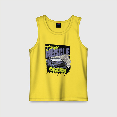Детская майка Drift muscle / Желтый – фото 1