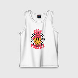 Детская майка Смайлик просит быть позитивным