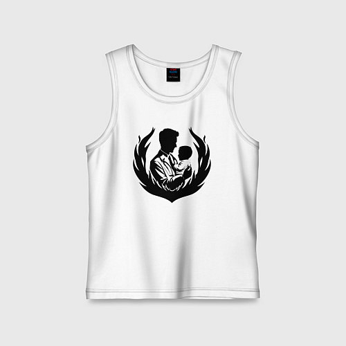 Детская майка Педиатр с ребенком / Белый – фото 1