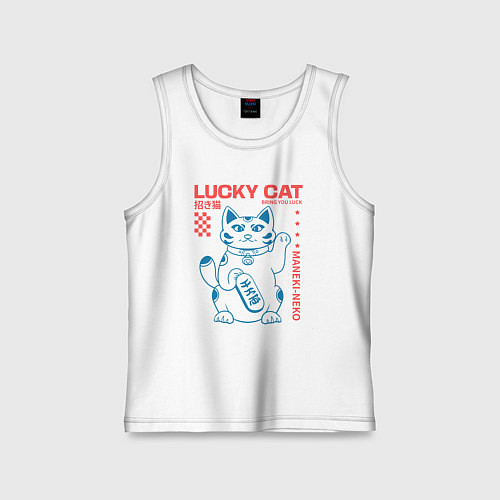 Детская майка Maneki neko / Белый – фото 1