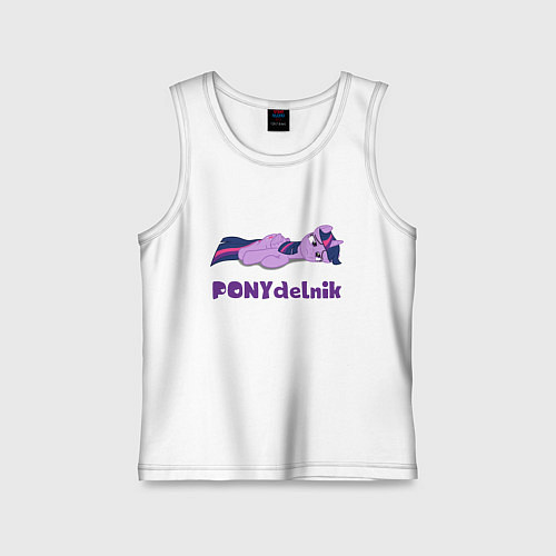 Детская майка Понедельник для пони Твайлайт Спаркл / Белый – фото 1