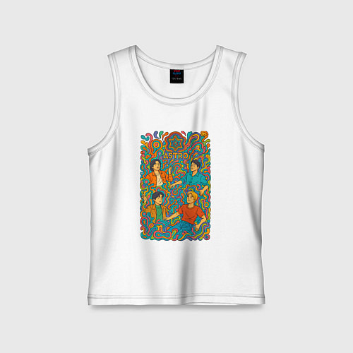 Детская майка Astro психоделика / Белый – фото 1