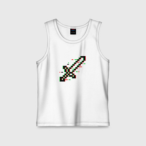 Детская майка Меч из майнкрафта / Белый – фото 1