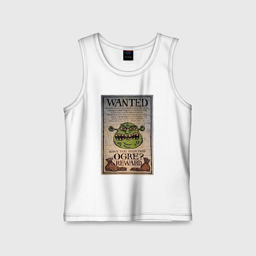 Детская майка Разыскивается огр / Белый – фото 1