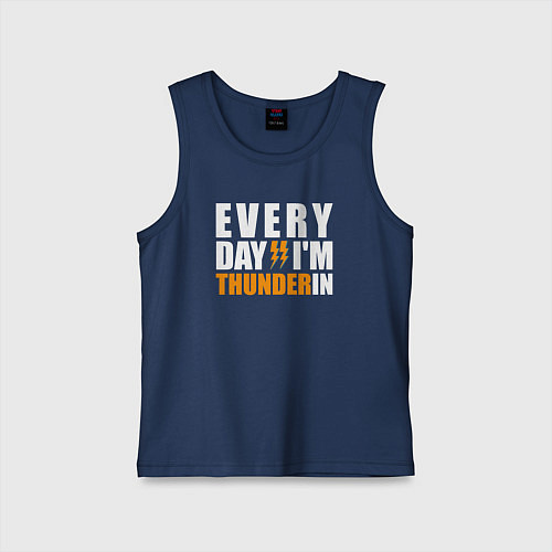 Детская майка Thunder in / Тёмно-синий – фото 1