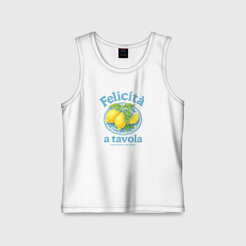 Детская майка Felicita a tavola / Белый – фото 1