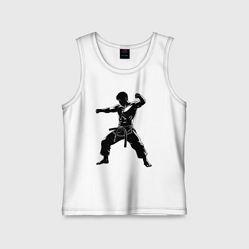 Детская майка Джиу-джитсу боец / Белый – фото 1