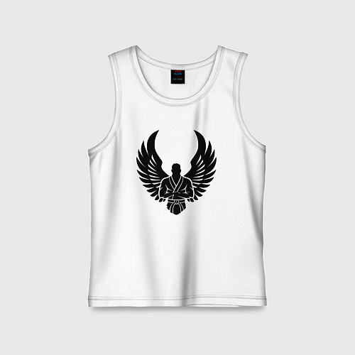 Детская майка Джиу-джитсу боец с крыльями / Белый – фото 1