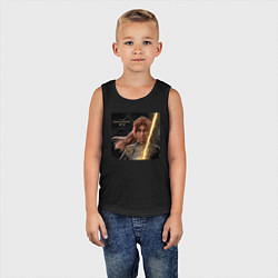 Майка детская хлопок Clair Obscur Expedition 33 Maelle, цвет: черный — фото 2