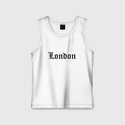 Детская майка London - England / Белый – фото 1