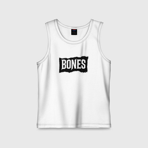 Детская майка Bones лого / Белый – фото 1
