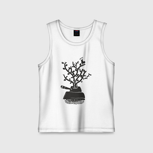 Детская майка Tank tree / Белый – фото 1