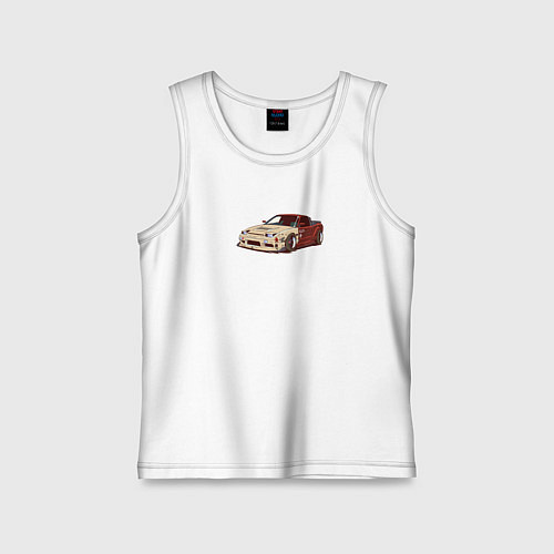 Детская майка Японская машина арт / Белый – фото 1