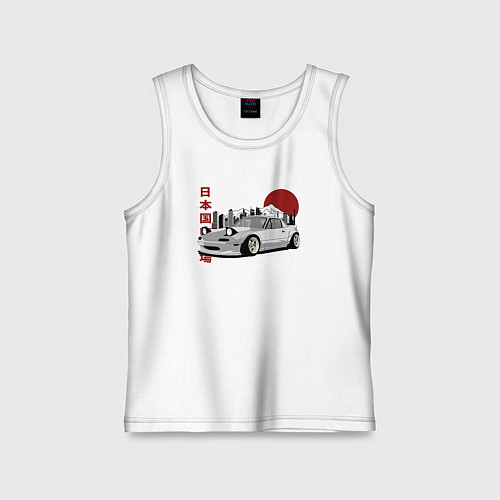 Детская майка Mazda Miata art / Белый – фото 1